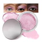 Cream Glitter Soft Pink Shimmer Metallic Eyeshadow Palette Makeup, Natural Single Mini Instant Holographic Eyeshadow For Women, Sombras Crema Para Ojos, Talc, Paraben & Cruelty Free