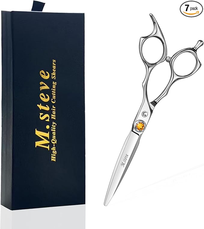 Professional Hair Cutting Scissors 6 Inch, VG10 Stainless Steel Barber Shears, Extremely Sharp Hairdressing Scissors for Salon & Home Use, Ambidextrous Left Right Hand