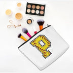 Softball Gifts Initial Monogrammed Cosmetic Bag Yellow Letter P Zipper Pouch for Girls Women Softball Player Coach Friend Graduation Birthday Gifts