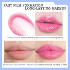 BINGBRUSH Peach Color Changing Lipstick,Moisturizer Long Lasting Lip Care Lip Balm Magic Lip Gloss Lip Tint Stain Gloss Set for Women (1pc Blueberry)