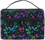 Makeup Bags, Gothic Different Magic Elements Makeup Organizer Bags Toiletry Bag Box Travel Cosmetic Bag Make Up Train Case for Women Teen Girl Ladies