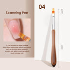 Versatile Nail Art Brushes Scanning Pen – Effortless Multi-Line Design for Tweed, Blush Gradient, and Glitter Accents, 04