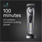 Braun All-in-One Style Kit Series 7 7410, 8-in-1 Trimmer for Men with Beard Trimmer, Body Trimmer for Manscaping, Hair Clippers & More, Sharpest Blade, 40 Length Settings, Waterproof