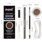 evpct Eyebrow Stencils Kit for Women Shaping, Eyebrow Shaper Makeup Kit, Eye Brow Stencil Shaper Tinting kits for Women, with Eyeliner, Eyebrows Pencil, Pomade, Brush and 10 Stencils, 07# TAUPE