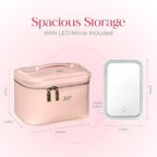 Air Glow Makeup Bag, Cosmetic Travel Case with Zipper Closure