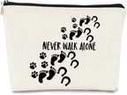 Horse Gifts Horsehoes Paw Farm Girl Makeup Bag,Inspirational Gifts Never Walk Alone Cosmetic Bag,Birthday Christmas Make up Bag Gifts for Women Coworkers Friend Teen Girls Animal Lover