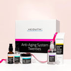 YEOUTH Skin Care Set: Hyaluronic Acid Serum for Face, Vitamin C Facial Serum, Face Cleanser, Toner & Cream, Hydrating Skin Care Kit 5-Piece