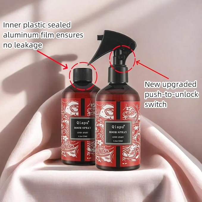 Linen Spray Natural Vanilla Essential Oil Room Spray Pillows and Sheets, and Fabric Aromatherapy Spray