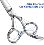 Professional Barber Shears for Hair Cutting with Razor-Sharp Blades & Cobalt Alloy Steel, Salon Hairstylist Hairdresser Precison Haircut Scissors for Women Men Kids, Home Use, 6 Inch
