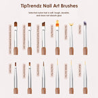 Versatile Nail Art Brushes Scanning Pen – Effortless Multi-Line Design for Tweed, Blush Gradient, and Glitter Accents, 04