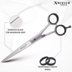 Professional 6.5” Hair Cutting Scissor with Comb– Sharp and Hairdressing Scissors Barber Shears Stainless Steel Hair Cutting Shears for Men & Women Precision Blades for Salon with Adjustment Screw