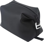 6"x 9.84" 4.5L Large Silicone Toiletry Bag,Waterproof Leakproof Foldable Travel Organizer,Dopp Kit Alternative for Men & Women,Black