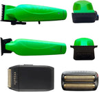 Supreme Trimmer 3-in-1 Barber Kit | Vader Clipper, Vader Trimmer & Crunch Foil Shaver | Men's Professional Beard Trimmer, Brushless Motor Clippers & Waterproof IPX6 Shaver | Acid