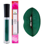 Aromi Dark Green Matte Liquid Lipstick | Long-Lasting, Forest Lip Color, Vegan Makeup, Cruelty-free, Unique Lipstick Shade, Handmade (Emerald Green)