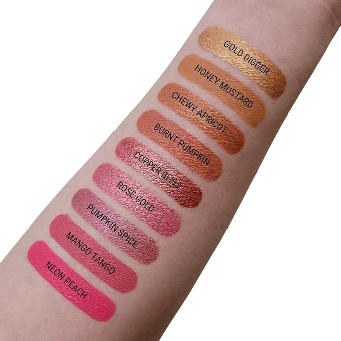 Aromi Honey Mustard Matte Liquid Lipstick | Golden Apricot Lip Color, Vegan & Cruelty-free Beauty, Smear Proof and Long-lasting, Handmade (Honey Mustard)