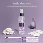Bouquet Garni Body Mist Vanilla Musk Fragrance - Long-lasting Moisture & Fragrance, Mist for Women, Low Irritation (Containing Vitamin E, Citrus Acid) - 4.9 oz