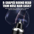 RESUXI Hair Clipper for Men T Blade Zero Gapped Nose Hair Trimmer Set, Professional Cordless Barber Clippers Hair Cutting Machine Haircut Grooming Kit,Black