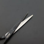 6.0 Inches Professional hair cutting thinning scissors set with razor (Black)
