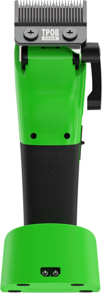 TPOB Play Barber Hair Clippers for Men 7500 RPM with Rubber Grips (Green)