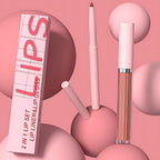 AMY'S DIARY 2pcs Matte Dark Red Lip Liner & Lipstick Makeup Set, Liquid Lipstick 24H and Lip Liner Set Matt Liquid Lips Make Up Waterproof Long Lasting (05#, 2 Pcs Set)