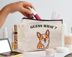 IWXYI Corgi Dog Make up Bag,Corgi Gifts For Corgi Lovers,Cute Corgi Make up Bag,Corgi Gifts