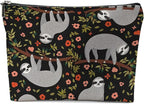 Sloth Gifts Makeup Bag, Sloth Stuff Cosmetic Bag Travel Pouch, Sloths Lovers Gifts for Women Girls Daughter Sisters Coworker Best Friend Friendship Graduation Birthday
