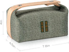 Fashion Makeup Bag for Women, Orange Red Canvas Make up Travel Bag, Hanging Cosmetic Bag Organizer for Wome
