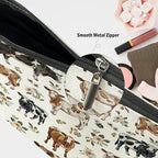 Cow Gifts, Cow Print Stuff Makeup Bag, Cosmetic Bag Travel Pouch, Animal Lovers Friendship Graduation Birthday Gifts for Women Girls Daughter Sisters Bestie Best Friend
