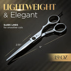 Fagaci Hair Cutting Scissors 6" Razor-Sharp, Professional Hair Scissors for Haircutting with Precise Cut, Haircut Barber Shears with Lasting Sharpness and Durable Steel, Shears for Women and Men