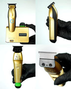 Supreme Trimmer Recharge ST777 – Professional Barber Trimmer with 2 Removable Batteries | 8000 RPM Motor, Zero Gap DLC Blades, Smart Charging Dock, USB-C Fast Charge