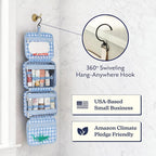 VANDEL Waterproof Hanging Toiletry Bag for Travelling, Hanging Makeup Bag, Cosmetic Travel Bags for Women Travel Toiletry Bags, Makeup Case Toiletries Organizer Hygiene Bathroom Shower Caddy