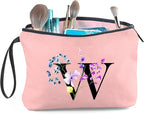 Birthday Inspirational Bridesmaid Proposal Team Small Gifts for Women Mom Aunt Teacher Sister Coworkers Makeup Cosmetic Bag Travel with Mirror Mothers Day Christmas Graduation W