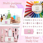 Glitter Initial Letter Makeup Bag, Small Personalized Sequins Letters PU Leather Cosmetic Bag Portable Waterproof Makeup Zipper Pouch, Shine Handbag Organizer Travel Bag Gifts for Women&Girls(White-H)
