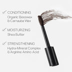 Saie Mascara 101 - Lash Lengthening Mascara for Thick, Bold, Lifted Lashes - Buildable Eye Makeup Formulated to Strengthen and Condition with Rich Nutrients - Brown (0.31 oz)