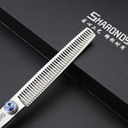 SHARONDS Hair Cutting Scissors Hairdressing Scissors Thinning Scissor Professional Barber Salon Home Shear For Men Women (7-inch 2pc-B)