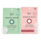 Rael Pimple Patches, Invisible & Microcrystal Spot Cover - Hydrocolloid Acne Pimple Patch for Face, Zit and Blemish, Breakouts, Korean Skin Care (33 Count)