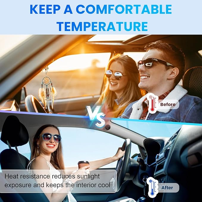 Car Window Tint 20% VLT - 20" in x 20' Ft Nano Carbon Window Tint Privacy Film for Car, Heat & UV Blocking, Glare Reduction and Scratch Resistant Automotive Tinting Roll