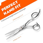 Sirabe HIGH-END 6.3" Professional Hair Cutting Scissors Shears - Ultra Sharp Blades for Precise Cutting - Barber Shears Haircut Scissors 440C Stainless Steel for Salon Hairstyling & Home Hairdressing