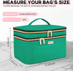 8.8L Makeup Travel Bag Women, Large Cosmetic Case, Makeup Bag Organizer Box Travel-Size Accessories Bottles, Brushes, and Skin Care Products, Toiletry Bag for Women 2.33 GAL