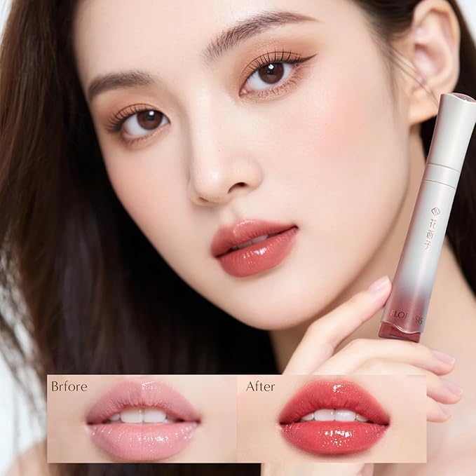 FLORASIS Celestial Luster Lip Gloss Smooth Lipstick Lips Color (03 Sunlit Apricot)