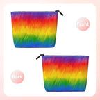 MOLAIGIN Rainbow Pride Gay Lbgt Cosmetic Bag For Women, Travel Makeup Bag, Toiletry Zipper Bag, Large Capacity Aesthetic Cases
