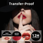 Black Matte Liquid Lipstick - Long Lasting, Smudge Proof, Transfer Resistant Lip Color, Waterproof, Non-Transfer Formula (Mystical Moment)