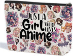 Anime Merch Anime Stuff Anime Makeup Bag， Graduation Nurse Day Birthday Anime Accessories Anime Gifts for Women Teen Girls Anime Lovers Fan Daughter Sister Granddaughter Best Friend Cosmetic Bag