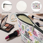 Positive Affirmations Makeup Bag Self Love Gifts Mental Health Gifts Inspirational Gifts for Women Female Girl Sister Friend Counselor Coworker Birthday Friendship Graduation Travel Toiletry Bag