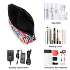 Travel Makeup Bags Cosmetic Case Toiletry Bag for Women, Maple Magenta