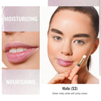 Oulac Moisturizing Shine Lipstick For Women Christmas Set 2PCS, 2 in 1 Tinted Lip Balm for Winter, Hydrated Juicy and Glossy Lip Color for Dry, Cracked and Chapped Lips, Vegan [S03+S05]