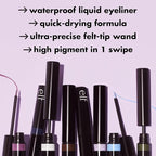 e.l.f. H2O Proof Inkwell Eyeliner Pen, High-pigment, Waterproof Liquid Eyeliner, Delivers A Matte Finish, Vegan & Cruelty-free, White Out