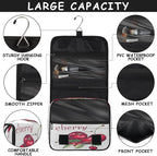 Travel Toiletry Bag for Women & Men Modern Fruit Cherry Hanging Cosmetic Organizer Portable Waterproof Makeup Case Make Up Bag with Compartments Travel Essentials for Bathroom Shower