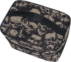 Makeup Bag, Grunge Skulls Travel Makeup Organizer Bag Cosmetic Cases Toiletry Bags for Girl Women Ladies