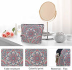 Woman Makeup Bag Mandala, Ethnic Tribal Mandala Floral Boho Makeup Bags Travel Cosmetic Bags Toiletry Makeup Organizer Pencil Pouch Make Up Cosmetic Bag For Owners Lady Birthday Gifts